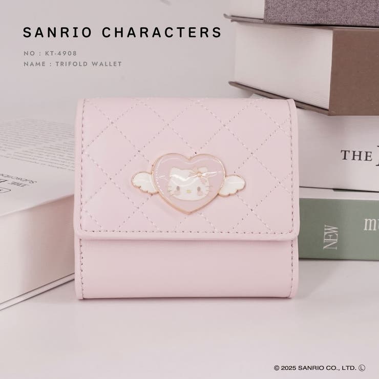 ELGAES ハローキティ 三つ折り財布 エンジェルメタルシリーズ 財布