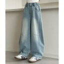 aimoha kids 【-aimoha-KIDS-】カーブワイドデニムパンツ パンツ・ズボン