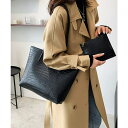SUNSHINE CLOSET クロコ型押し トートバッグ 2点セット バッグ・鞄