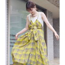 RETRO GIRL 【WEB限定】マルチWAYチェックワンピース ワンピース・ドレス