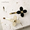 【マラソン期間中 5%OFFクーポン】VINGTAINE フラワーヘアゴム ヘアカフ ヘアアクセ 上品 エレガント 大人 レディース H7894 ヘアアクセサリー