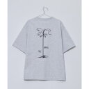MODISH GAZE SunnySmith ウルトラヘビーオンスヤシの木柄両面刺繍Tシャツ トップス