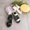 FABBY FABBY. フィットダブルベルト厚底サンダル シューズ・靴