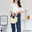 A.NATALY スクエアネック5分袖コットンリブTシャツ トップス