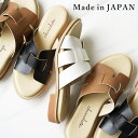 【5%OFFクーポン 9/11 1:59まで】SHOE FANTASY 日本製 デザインカット ミュールサンダル ローヒール ぺたんこ シューズ・靴