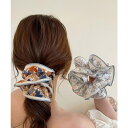 SUNSHINE CLOSET 花柄シュシュ4点セットボリュームヘアゴム ヘアアクセサリー