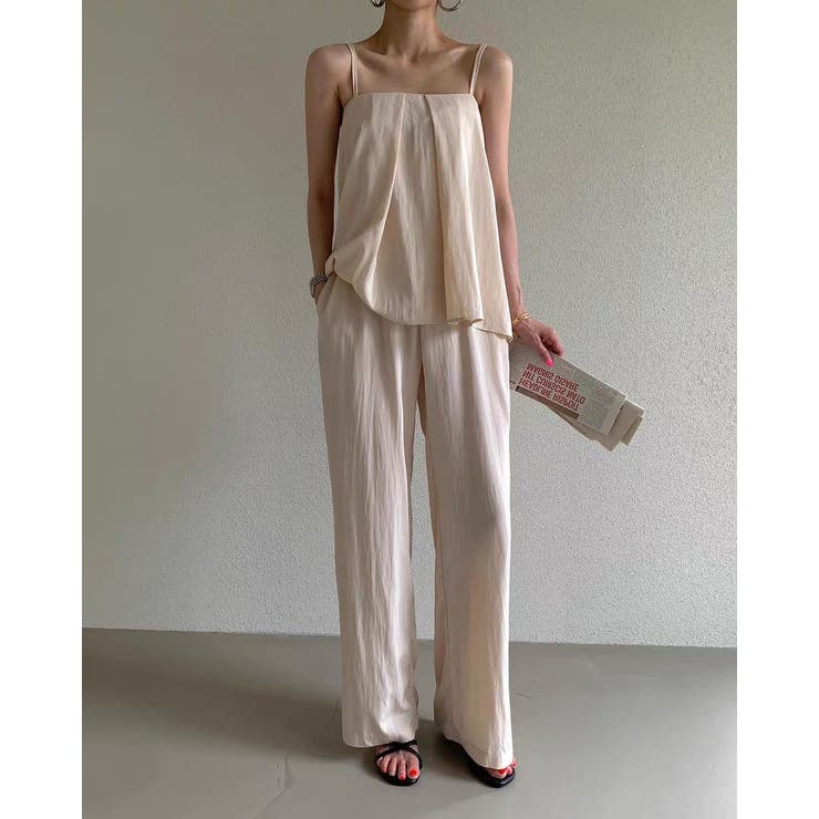 Ulysses キャミトップスワイドレッグセットアップ スーツ