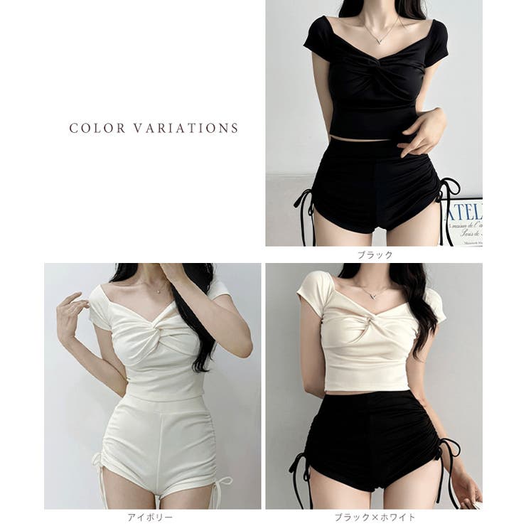 レディース 日焼け防止 水着 ワンピース ノースリーブ 競泳 黒