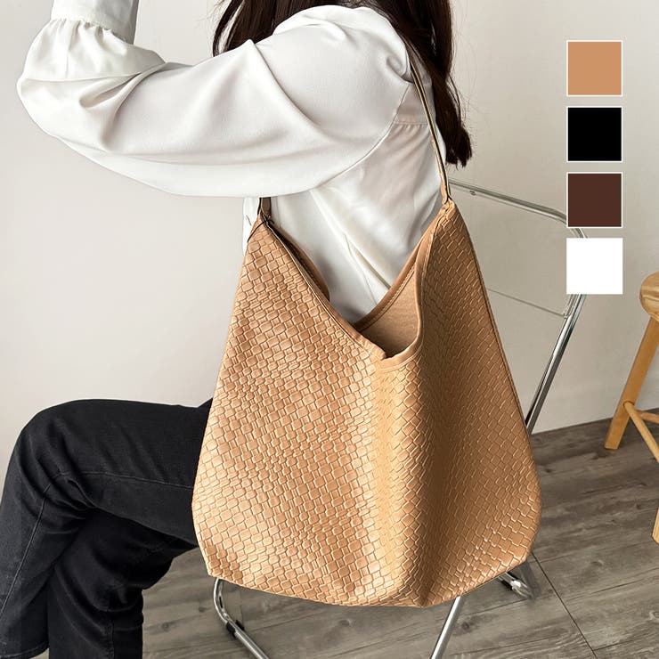 【10％OFFクーポン！1/16(金)1:59まで】Dewlily 編み込み風トートバッグ レディース 軽量 大容量 通勤 通学 シンプル おしゃれ カジュアル デイリー 人気 バッグ トレンド 大人 定番 A4収納 バッグ・鞄