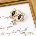 lunolumo ブローチ ミニブローチ レディース 猫 ネコ ねこ 猫雑貨 キラキラ 可愛い プレゼント BR アクセサリー