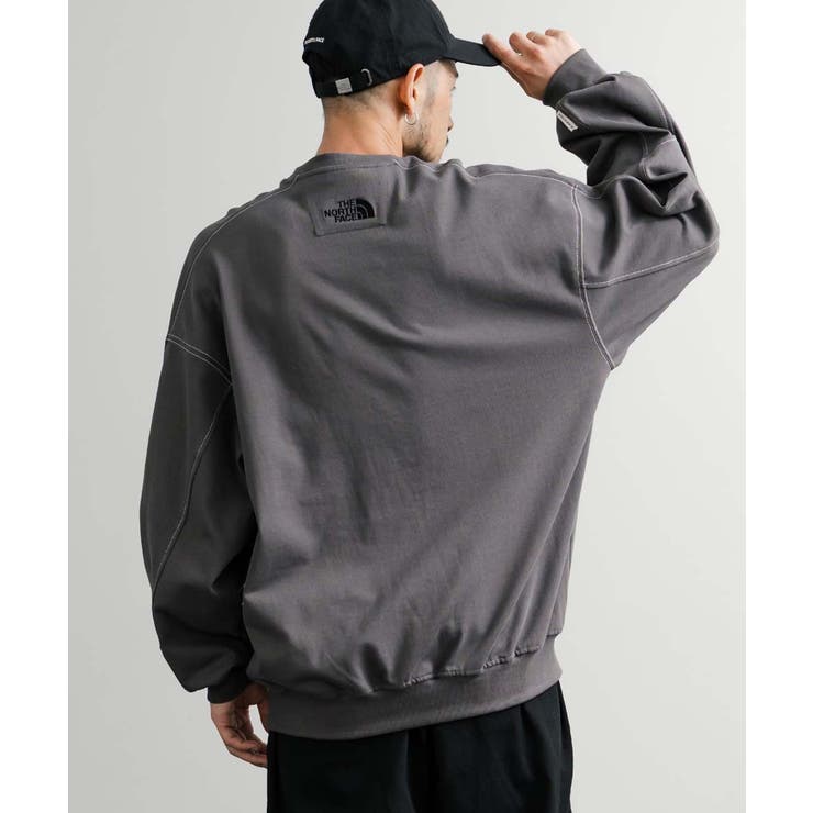 Rocky Monroe ザノースフェイス WHITELABEL スウェット ホワイトレーベル THE NORTH FACE 日本未展開モデル 韓国 長袖 メンズ レディース トレーナー ワンポイント ロゴ 刺繍 ピスネーム 無地 配色ステッチ 切