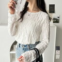 【5%OFFクーポン 9/11 1:59まで】GeeRA 着回し自在!総レースシアートップス トップス