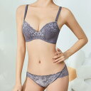 【8/11まで5%OFFクーポン】レースレディース 【2点セット】ソリッドカラー レース 3/4 ブラ&ショーツ セット 女性 レディース 下着 肌着 ブラジャ...