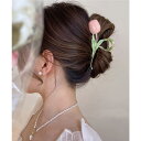 【6/11 1:59まで 10%OFFクーポン】aimoha チューリップ形ヘアクリップ 韓国ファッション ヘアアクセサリー Jasmine Grandiflorum【Jasmine】 ヘアアクセサリー