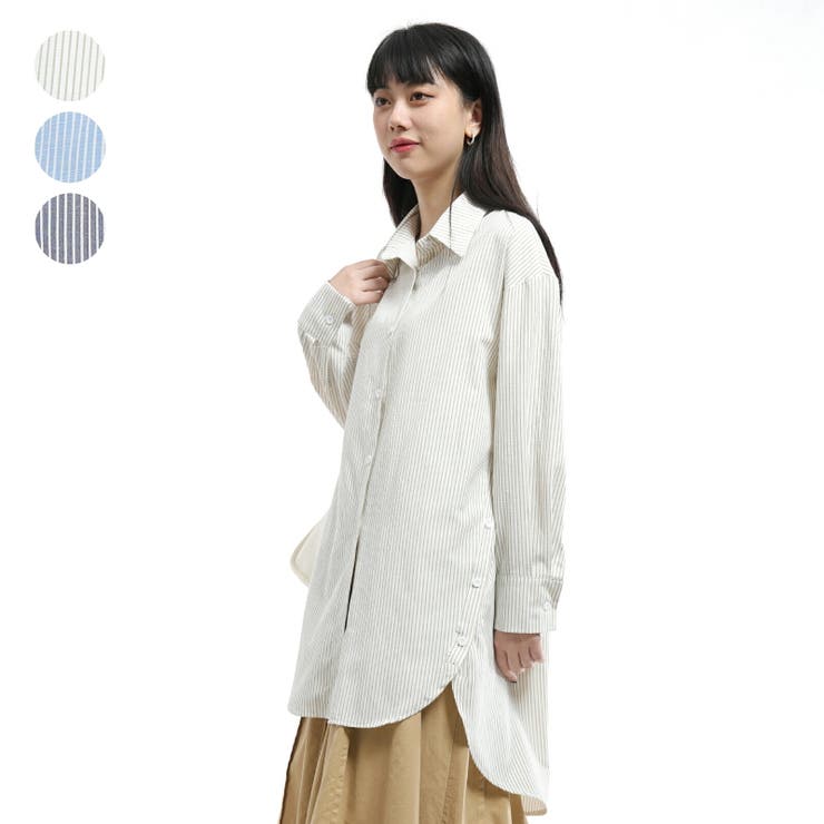 【10％OFFクーポン！本日実施中】Tannsu Dance シャツ ブラウス ロング　シャツ　シャ ...