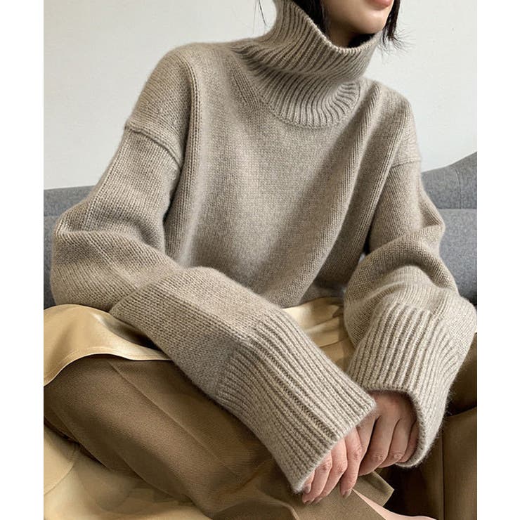 Turtleneck - 【10％OFFクーポン！5/16(土)1:59まで】aimoha ハイネックニット【AW】 トップス