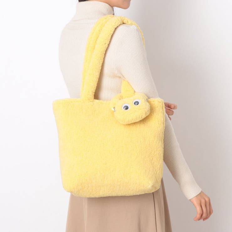 UNBILLION カシュカシュ cachecache / 目玉ポーチ付ファートート バッグ・鞄