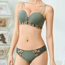 【8/11まで5%OFFクーポン】レースレディース 配色 フラワー ライン ブラジャー&ショーツ セット 女性 レディース 下着 肌着 ブラ パンツ 春 夏 秋...
