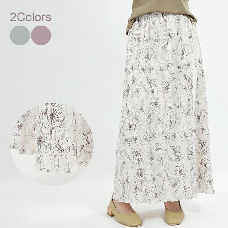 Tannsu Dance スカート 春 花柄 ロング スカート マキシスカート マキシ丈 ロング 柄 フレア ロング丈 マキシ丈 総柄 シンプル プリント 小花柄 カジュアル ウエストゴム レディース フェミニン きれいめ 女子会 デ