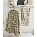 aimoha 2点セット シロクマ柄長袖シャツ&ロングパンツ ルームウェア ルームウェア・パジャマ