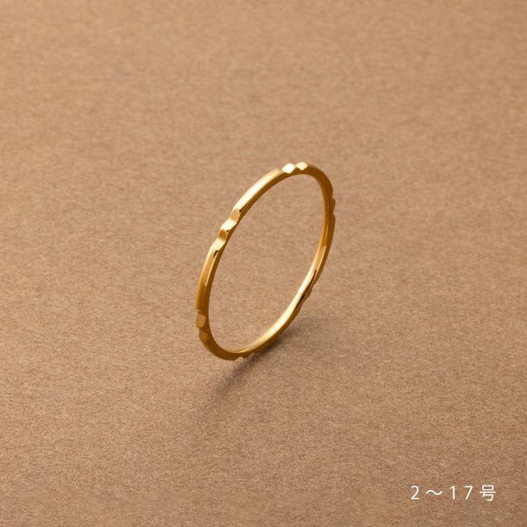 CREAM-DOT ステンレス製 リング 指輪 金属アレルギー つけっぱなし サージカルステンレス レディース スキンジュエリー ピンキーリング 切り込みデザイン 大人 ゴールド シルバー ピンクゴールド アクセサリー