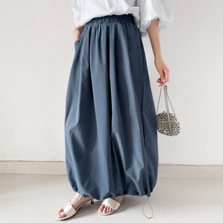 【10％OFFクーポン！3/26(木)1:59まで】Doux Belle ロングバルーンスカート スカート