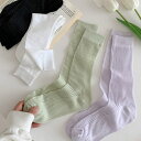 aimoha 【mosox】薄手ストライプリブソックス3足セット インナー・下着