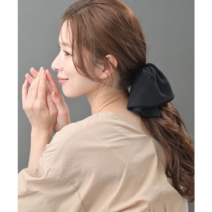 VINGTAINE シフォンヘアクリップ シンプル バンスクリップ まとめ髪 ヘアアクセ レ...