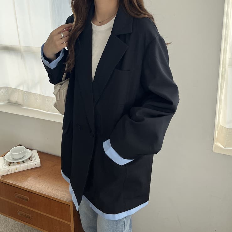 GeeRA 【nelliy.】レイヤードデザインジャケット アウター(コート・ジャケットなど)