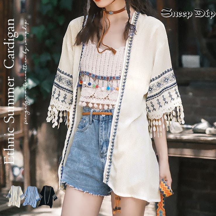 【10％OFFクーポン！3/26(木)1:59まで】SneepDip 【17561】エスニックガウン トップス