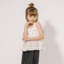 URBAN CHERRY 【2点セット】フロントリボンフリルブラウス+ミニドットパンツ トップス
