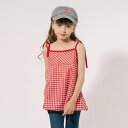 URBAN CHERRY ショルダーリボンギンガムチェックチュニック トップス