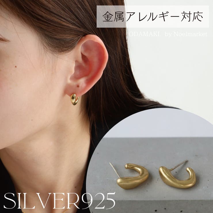 【10％OFFクーポン！11/27(木)1:59まで】Noelmarket ピアス アレルギー対応 マット 艶なし レディース アクセサリー