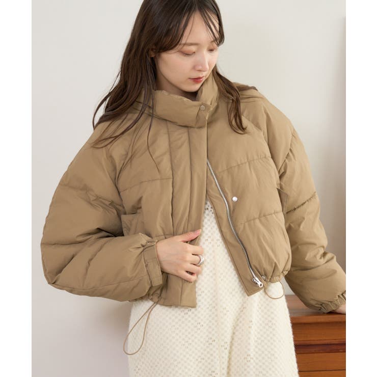 【20％OFFクーポン！12/5(金)限定！】PAL GROUP OUTLET 【Kastane】ラグランショート中綿ジャケット アウター(コート・ジャケットなど)