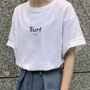 レースレディース 配色 ロゴ オーバーサイズ 半袖 Tシャツ トップス ドロップショルダー レディース 春 夏 丸首 ロゴT ゆったり 楽ちん 大人可愛い シンプル デイリー カジュアル スポーティー ストリート 通学 おでかけ おしゃれ 30代 韓国