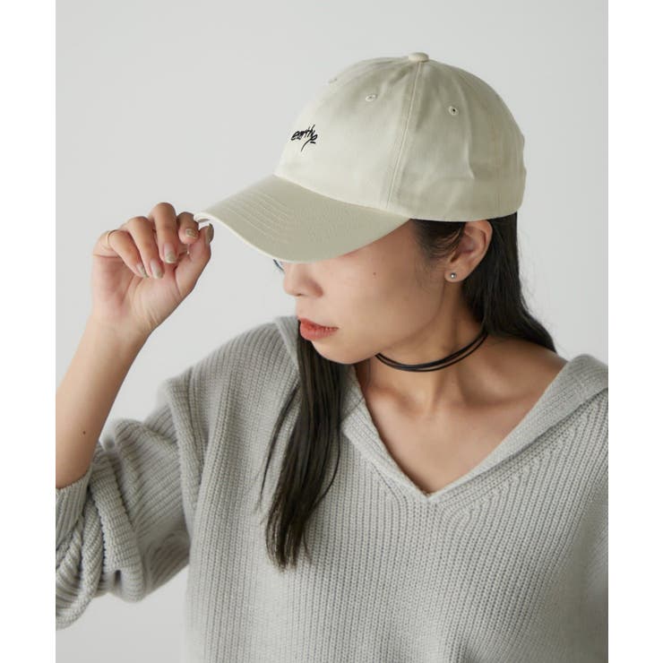 【10％OFFクーポン！11/27(木)1:59まで】PAL GROUP OUTLET 【earthy_】earthy 刺繍ロゴCAP 帽子のサムネイル