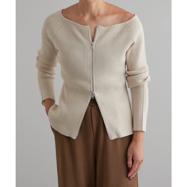 【10％OFFクーポン！11/27(木)1:59まで】PAL GROUP OUTLET 【earthy_】2WAYオフショルニット トップスのサムネイル