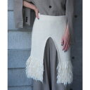 【10%OFFクーポン 9/9 23:59まで】PAL GROUP OUTLET 【Pasterip】Fringe knit multi-way skirt スカート