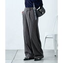 PAL GROUP OUTLET 【w closet】ウール混ストライプパンツ スーツ