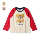 こどもの森e-shop プリントラグラン長袖Tシャツ トップス