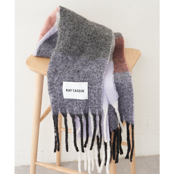PAL GROUP OUTLET 【RAY CASSIN】チェック柄大判ストール 小物のサムネイル