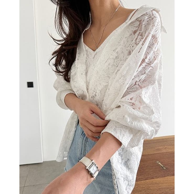 Ulysses レースキャミソール長袖シャツセットアップ スーツ