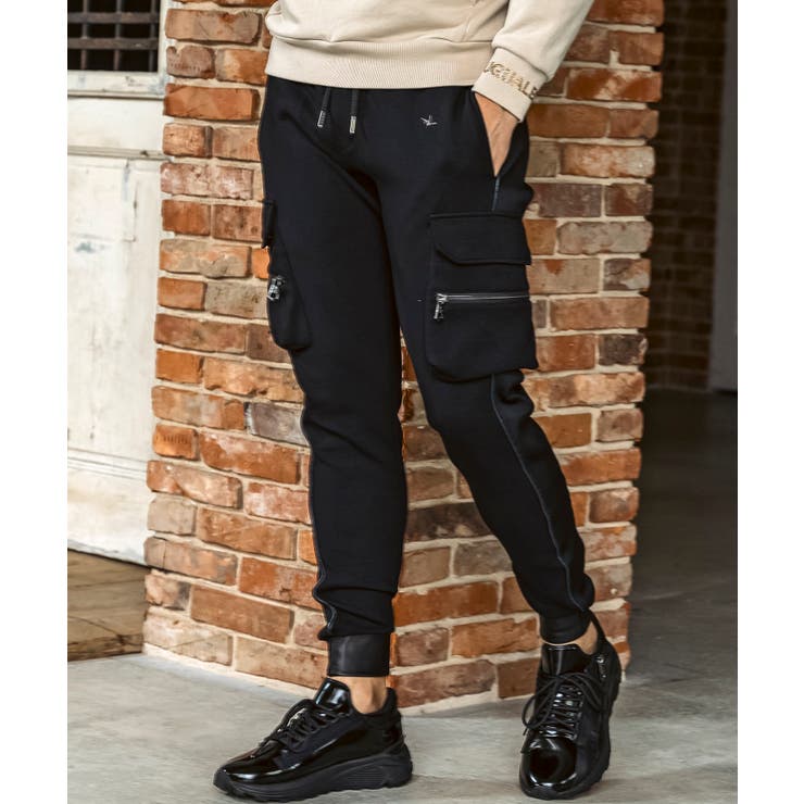 【10％OFFクーポン！11/27(木)1:59まで】SHIFFON 1PIU1UGUALE3 RELAX ウノピゥウノウグァーレトレ リラックス レザーコンビネーションスリムカーゴパンツ メンズ おしゃれ かっこいい ブランド ウェア ウノピュウ ウノ