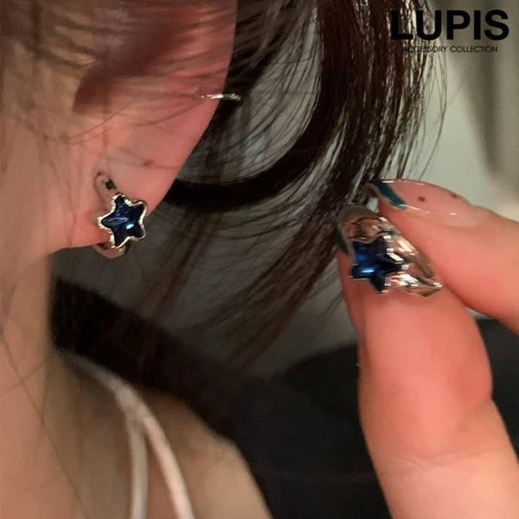 LUPIS ディープスターフープピアス アクセサリー