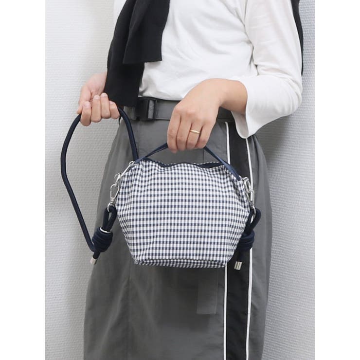 UNBILLION VERYコラボ カシュカシュ cachecache / ナイロンドローコード2wayショルダー バッグ・鞄