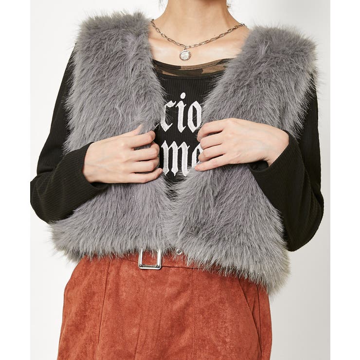 GORGE 《ふわもこ感×こなれバランス》羽織るだけで即旬顔！アソートデザインのファーベスト トップス