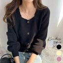 kirakiraShop 【SHOPLIST限定】鹿の子編みボタンモヘアニット 全 ニットトップス セーター 鹿の子編み ぽこぽこ編み モヘアニット モヘアタッ...