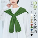 kirakiraShop 肩掛けニットフェイクカーディガン トップス フェイクカーディガン 肩掛けニット ストール セーラーカラー 付け襟 つけ襟 小物 カーディガン風 カラーニット マンネリ解消 アクセサリー 秋冬 軽量 大人カジュアル トップス
