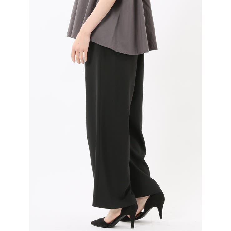 【10％OFFクーポン！11/27(木)1:59まで】TAKA-Q WOMEN ドライタッチ カルゼ イージーパンツ(セットアップ可能) パンツ・ズボン