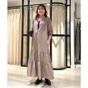 【10%OFFクーポン 9/9 23:59まで】PAL GROUP OUTLET 【Omekashi】スキッパーティアードワンピース ワンピース・ドレス